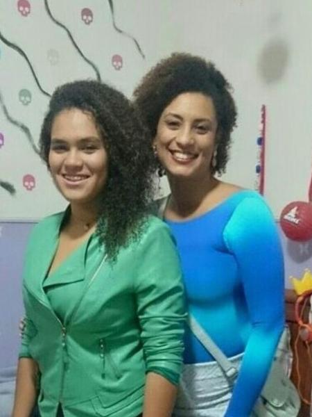 Luyara Santos e a mãe, Marielle Franco