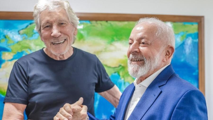 Lula recebe Roger Waters no Planalto