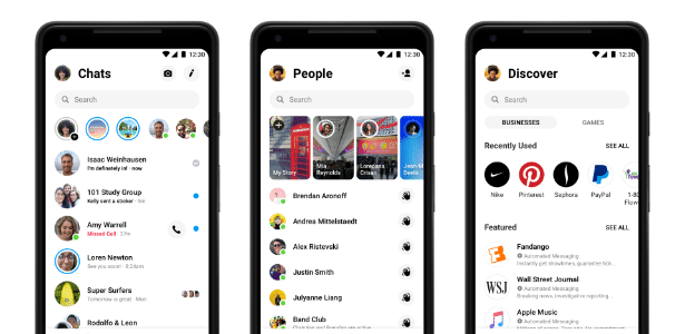 Novo Messenger enxugará o excesso de guias, facilitando a navegação no app - Divulgação