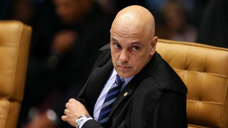 O ministro Alexandre de Moraes durante sessão plenária do STF (Supremo Tribunal Federal) - Pedro Ladeira - 21.mar.2019/Folhapress