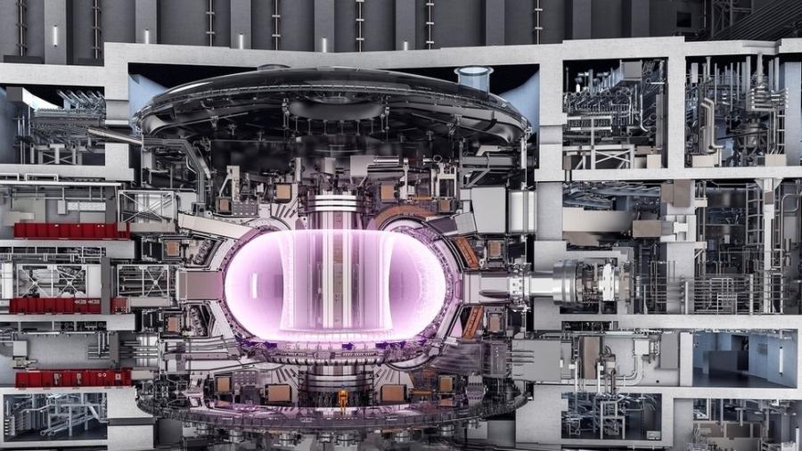 O reator do tipo "tokamak" deve ser usado no projeto internacional de cooperação para fusão nuclear, o Iter - Iter/Divulgação