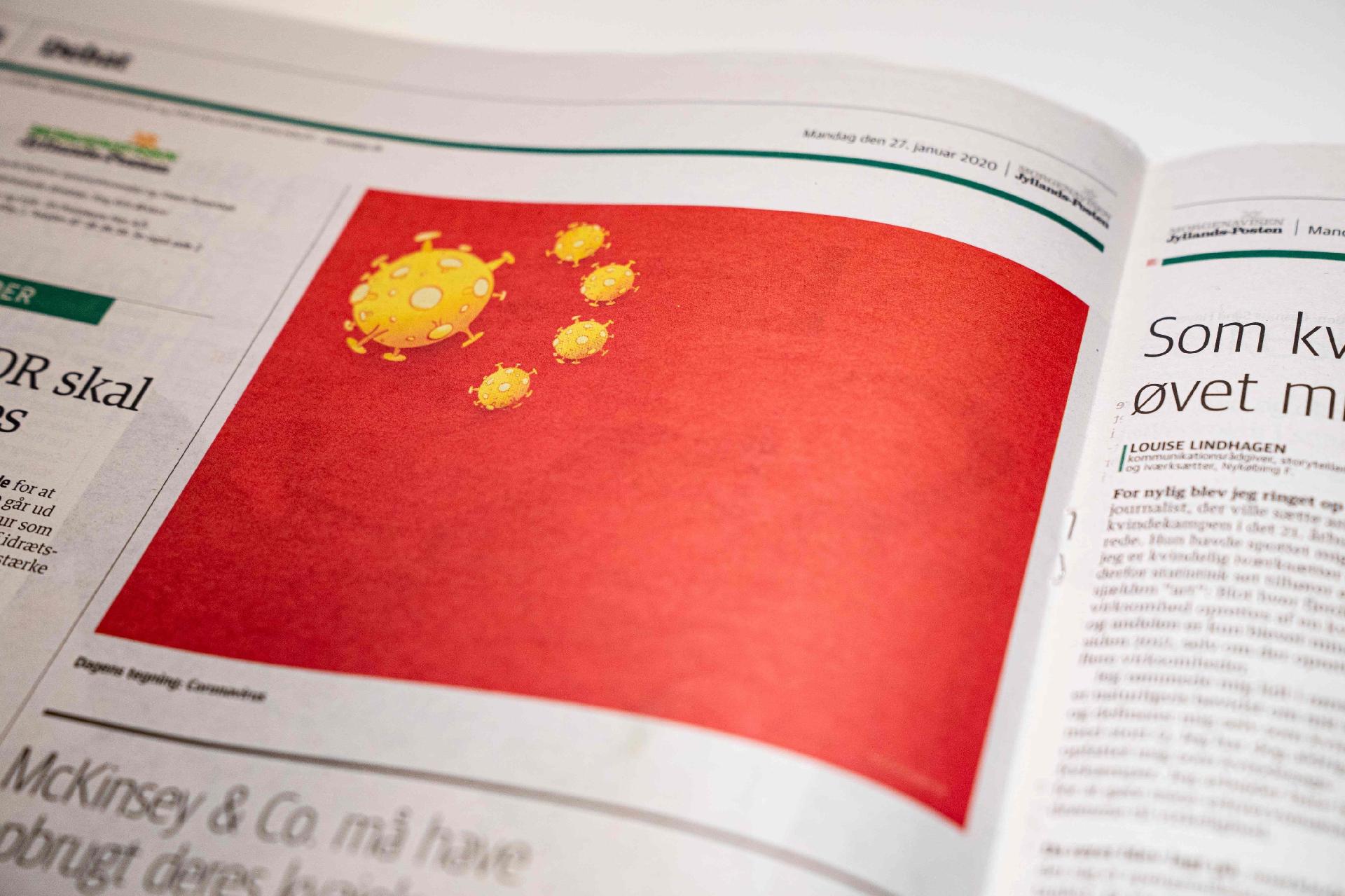 Charge de jornal dinamarquês sobre coronavírus irrita China - 28 ...