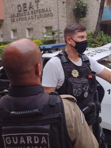 Guardas municipais do Rio socorreram tailandesa com auxílio do tradutor do Google - Divulgação/Guarda Municipal do Rio