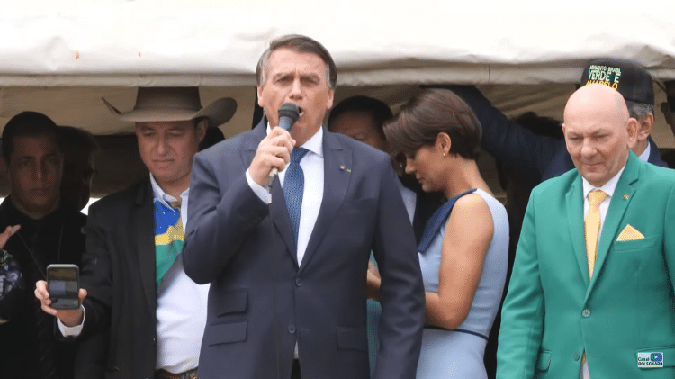 Bolsonaro discursa no 7 de Setembro do ano passado, data em que afirmou ser imbrochável