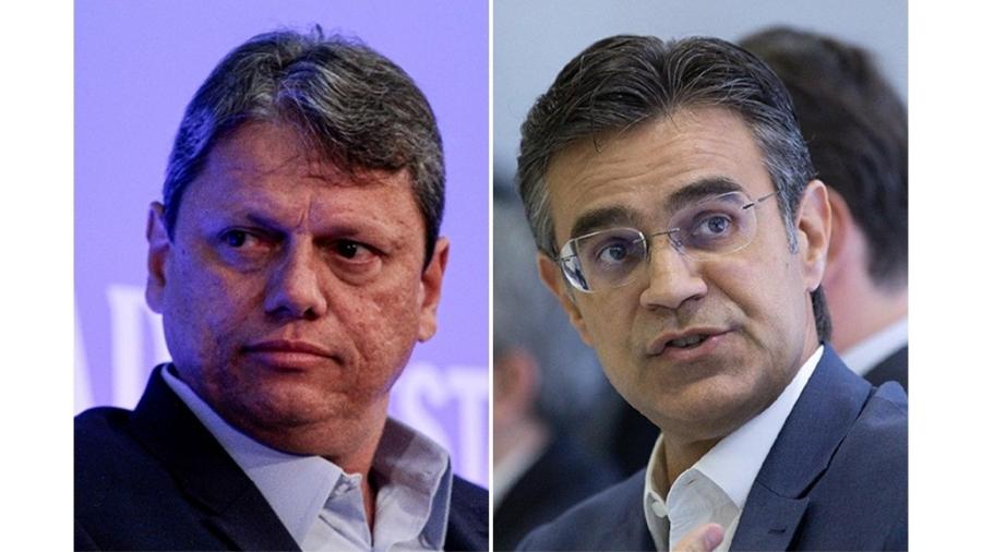 Tarcísio de Freitas e Rodrigo Garcia participam de debate amanhã, junto com outros candidatos ao governo de São Paulo - Reprodução