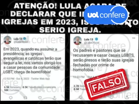 Lula é cristão, nunca fechou nem vai fechar igrejas - Lula