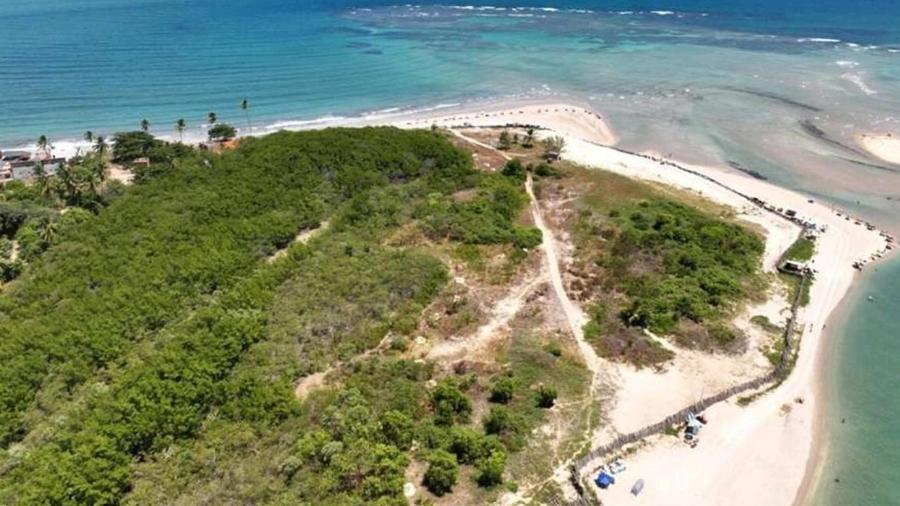 Muro em formato de "U" restringe acesso à praia de Pontal de Maracaípe (PE)