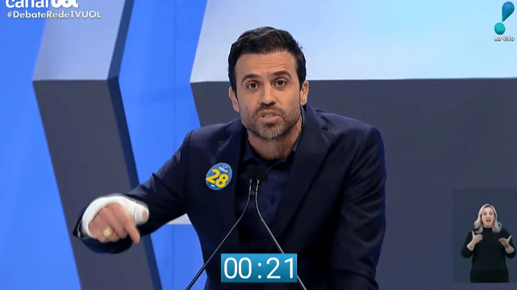 Pablo Marçal em debate RedeTV!/UOL