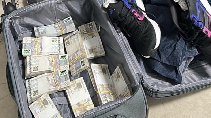Dinheiro aprendido em Brasília pela PF diz com três empresários que desembarcarm de Manaus Dinheiro aprendido em Brasília pela PF diz com três empresários que desembarcarm de Manaus