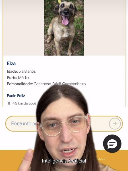 O influenciador Felipe Pereira, o Felca, em ação de marketing de Pedigree