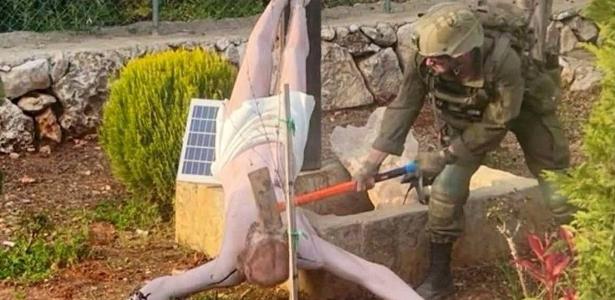 Israel prende os dois soldados que destruíram estatua de Jesus no Líbano