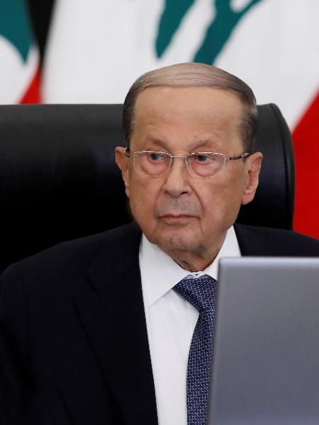 Presidente do Líbano, Michel Aoun, disse que não deixará o cargo - Reprodução