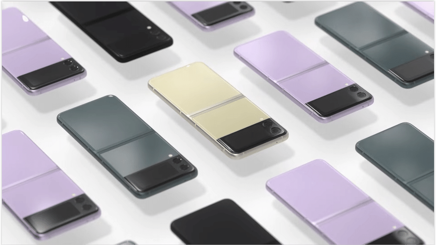Novas cores do Samsung Galaxy Z Flip 3 - Reprodução