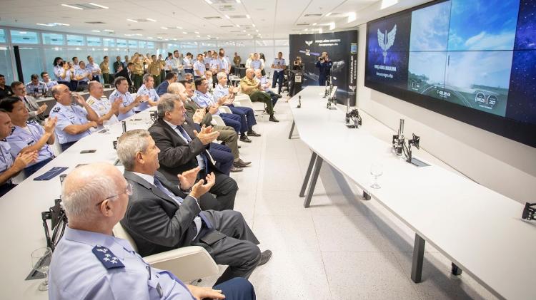 25.mai.2022 - Lançamento do satélite Carcará 1 foi acompanhado por militares de Brasília   - Divulgação/Forças Armadas - Divulgação/Forças Armadas