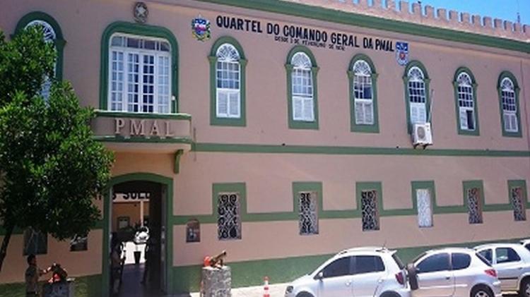 Quartel do comando da PM, no centro de Maceió