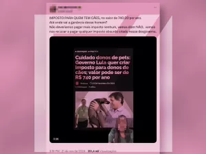 Post mente ao afirmar que governo vai cobrar imposto de donos de pets