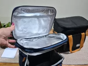 Bolsa térmica para marmitas e bebidas está por R$ 42: 'Cabe muita coisa'