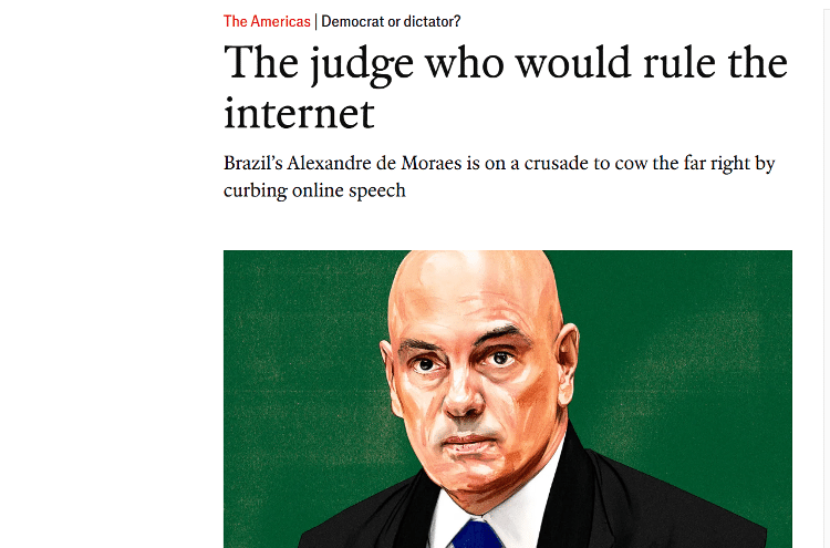 Perfil de Moraes na revista The Economist Perfil de Moraes na revista The Economist