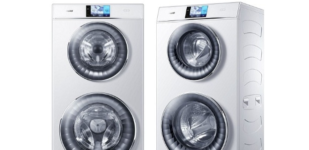 4.set.2015 - Empresa chinesa Haier apresenta máquina de lavar com dois tanques de roupa na feira IFA, em Berlim - Divulgação/Haier