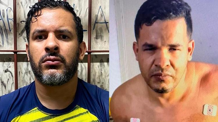 Os gêmeos Carlos Wellington Marques de Jesus, o "Irmão do Grandão", e Carlos Willian Marques de Jesus, o "Grandão"  - Montagem com fotos de reprodução - Montagem com fotos de reprodução