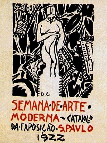 Catálogo de exposição da Semana de Arte Moderna de 1922 - Reprodução
