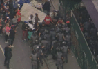 Reintegração de posse cria tumulto e para trânsito na rua Augusta, em SP - Reprodução/TV Globo