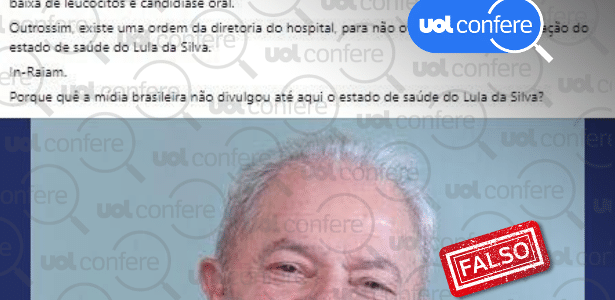 Lula n o foi internado no S rio Liban s ap s AVC ou infarto