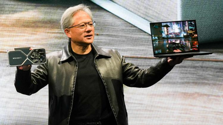 Jensen Huang, CEO da Nvidia, durante Computex 2023