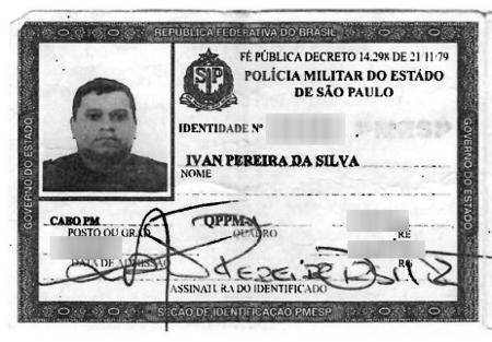 Cabo Ivan Silva, réu por ação durante a Operação Escudo