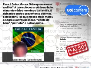 Suspeita de envenenamento não fez posts em apoio a Bolsonaro; perfil é fake