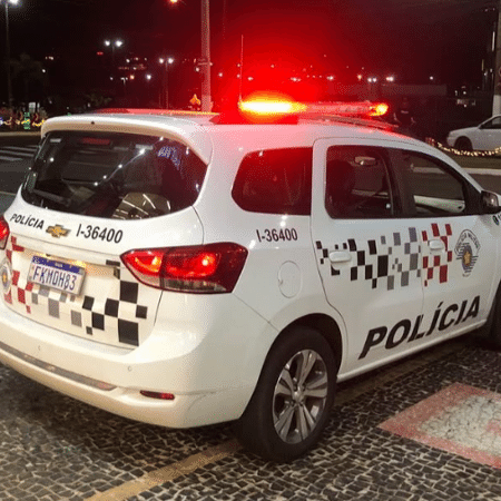 Polícia Militar de Leme atende ocorrência em que pai esfaqueou o próprio filho - Reprodução/Comunicação Social da Polícia Militar de Leme