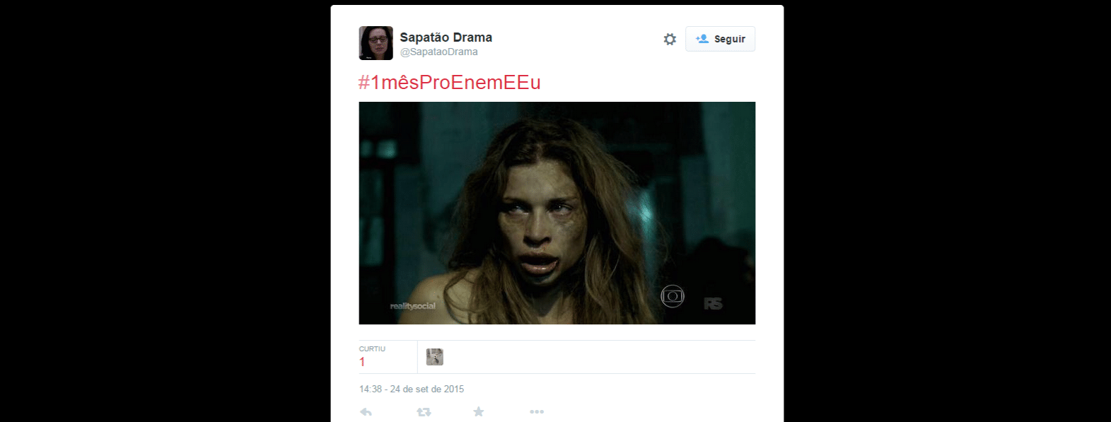 A apenas 30 dias para o Enem (Exame Nacional do Ensino Médio) 2015, a hashtag #1mêsProEnemEEu está no primeiro lugar nos assuntos mais comentados do Twitter no Brasil - Reprodução/Twitter