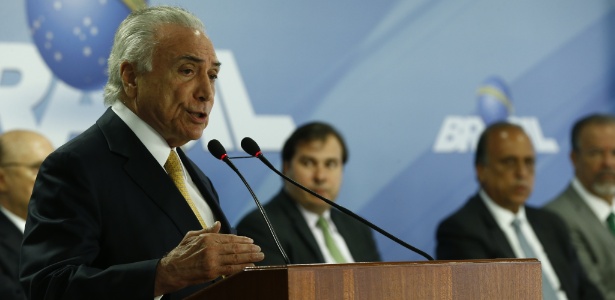 O presidente Michel Temer durante discurso em Brasília - Pedro Ladeira /Folhapress