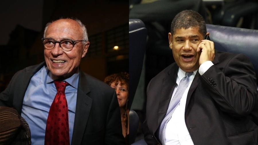 Os vereadores Eduardo Suplicy e Milton Leite, os dois mais votados em SP pela segunda vez - Folhapress