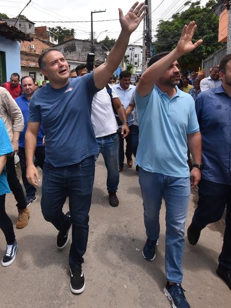 Paulo Dantas acompanha Renan Filho em um os últimos atos do governo, em Maceió - Marco Antônio/Governo de Alagoas