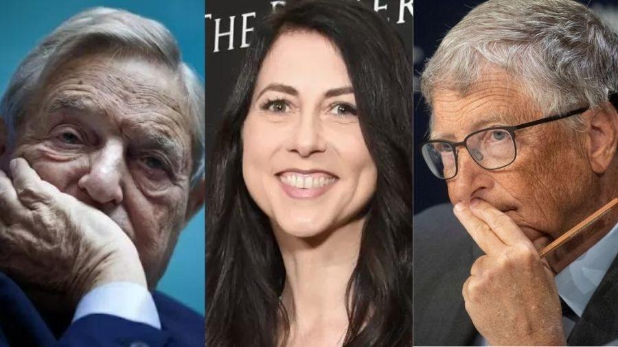 George Soros, Mackenzie Scott e Bill Gates estão na lista dos maiores filantropos - REUTERS/Arnd Wiegmann/Getty Images/Michael Kovac
