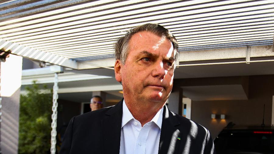 O ex-presidente Jair Bolsonaro (PL) depôs nesta terça na PF em Brasília - WILTON JUNIOR/ESTADÃO CONTEÚDO