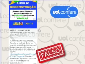 Auxílio reconstrução é apenas para vítimas de enchentes do RS