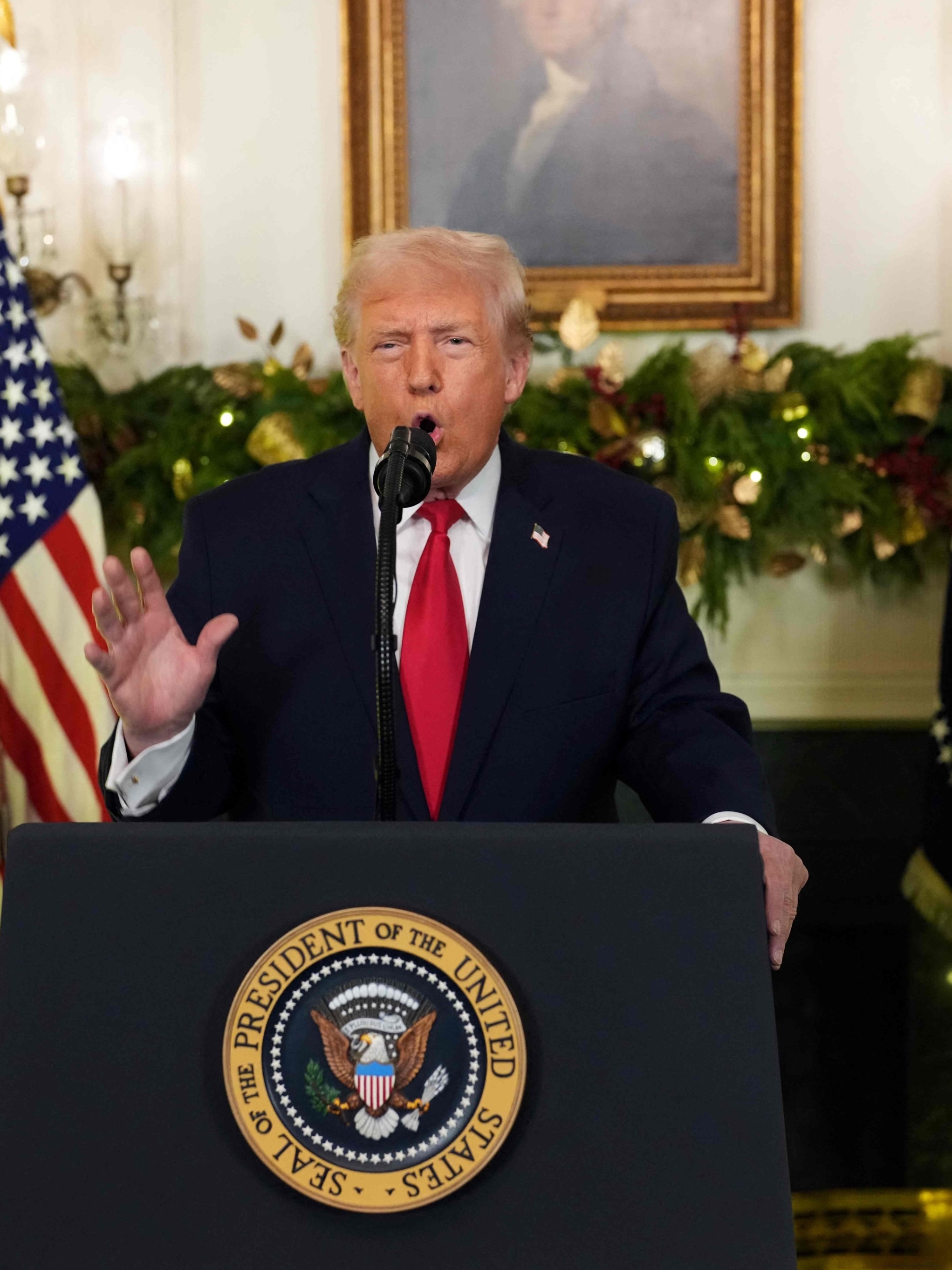 Em pronunciamento, Trump foca em vitórias econômicas e críticas a Biden