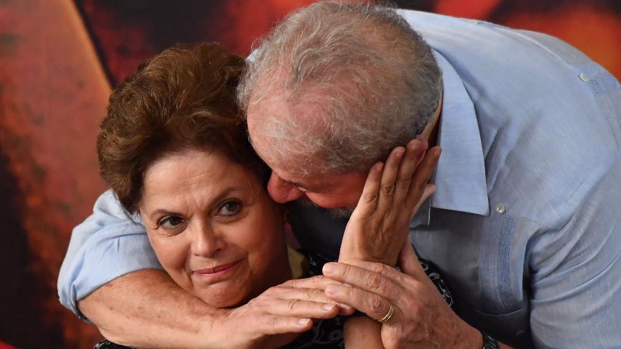 Os ex-presidentes Dilma Rousseff e Luiz Inácio Lula da Silva - Nelson Almeida/Estadão Conteúdo