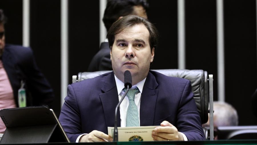 7.mai.2019 - Presidente da Câmara, Rodrigo Maia (DEM-RJ), dirige trabalhos no plenário da casa - Michel Jesus/ Câmara dos Deputados
