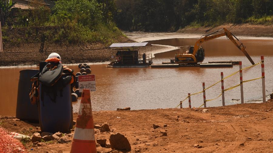 Obras de reparação após barragem rompida na região do Córrego do Feijão, matando 259 pessoas e deixando 11 desaparecidos - Karime Xavier/Folhapress
