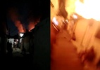 Vídeo mostra momento exato em que casa explode durante incêndio na PB - Reprodução/Redes Sociais