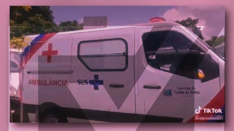 14.mar.2022 - Ambulâncias da Bahia com marca do SUS não foram compradas pelo governo federal - Projeto Comprova