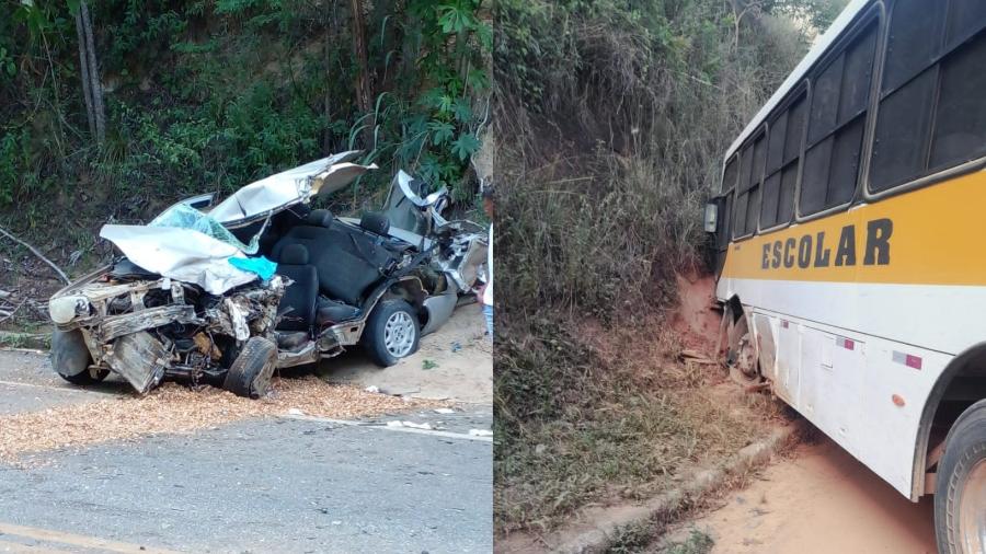 Acidente com ônibus deixa motorista com braço decepado no ES - reprodução