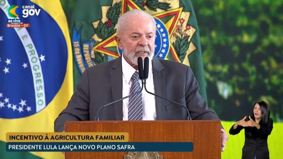 Presidente Lula participa do lançamento do Plano Safra  - Reprodução/Youtube CanalGov