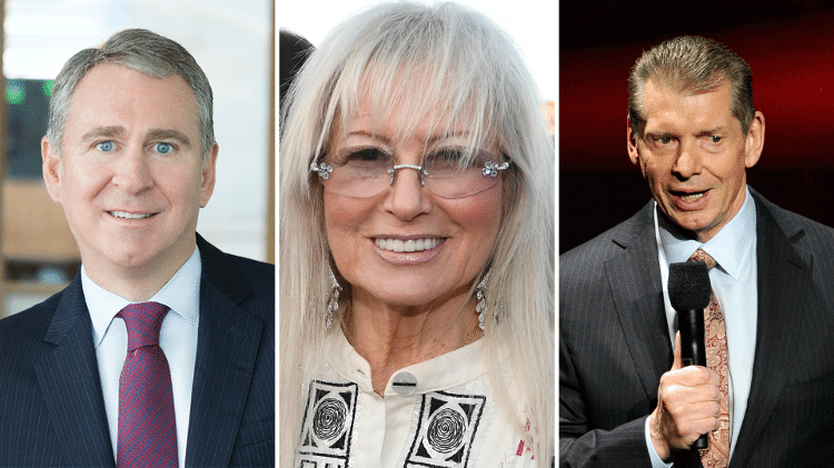 Ken Griffin, Miriam Adelson e Vince McMahon