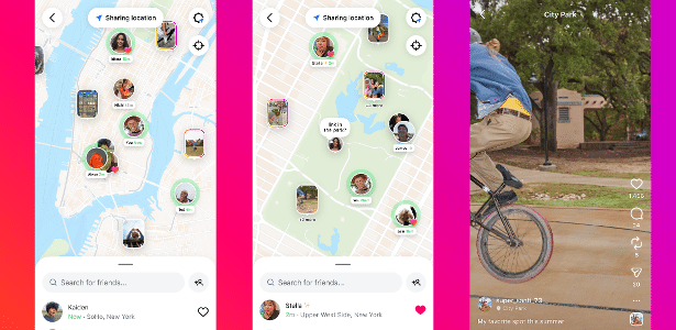 Instagram se desculpa após erro liberar mapa de localização de amigos
