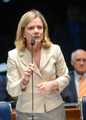 Senadora Gleisi Hoffmann, presidente do PT