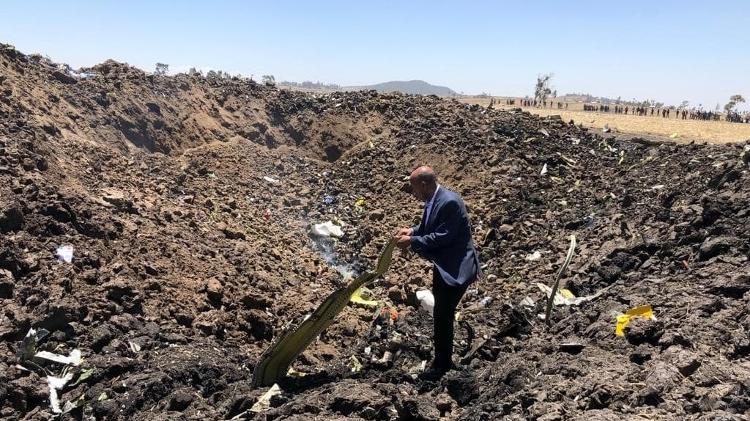 Boeing 737-MAX 8 da Ethiopian Airlines caiu em 19 de março de 2019 Boeing 737-MAX 8 da Ethiopian Airlines caiu em 19 de março de 2019